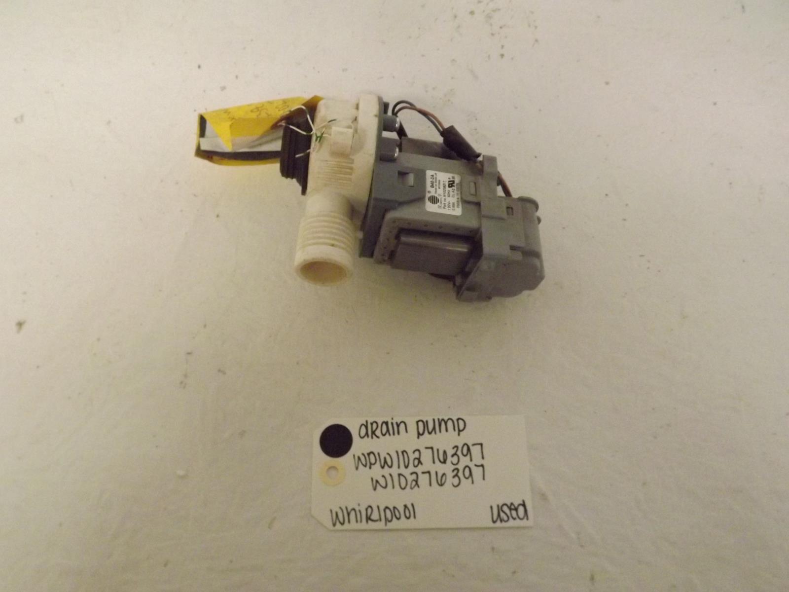 Whirlpool Washer WPW10276397 W10276397 Drain Pump Used Whirlpool Washer WPW10276397 W10276397 Drain Pump Used